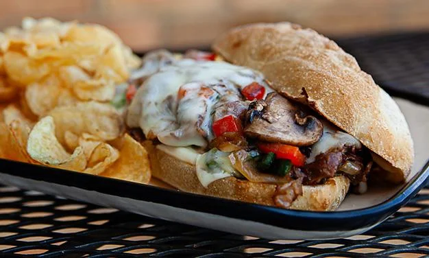 Sandwich and chips published by TJ Chumps